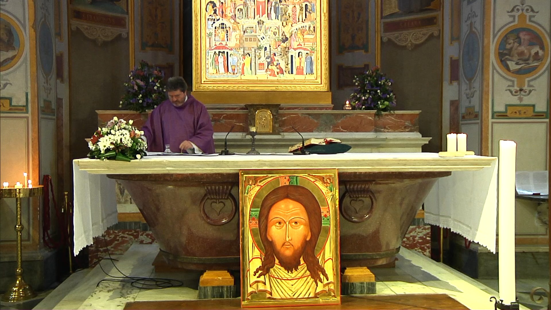 Liturgia eucaristica dalla Basilica di San Bartolomeo all'Isola Tiberina